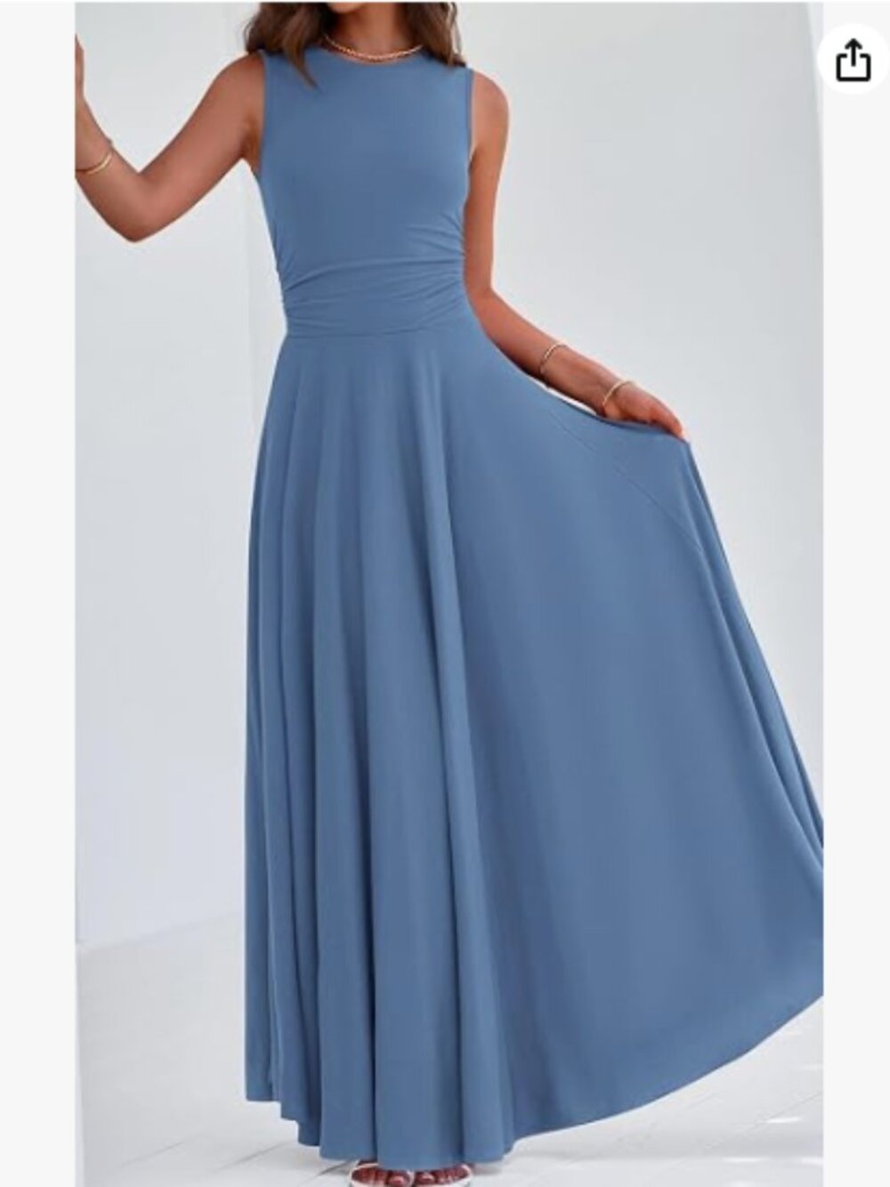 PrettyGarden Summer Maxi Dress - Sleeveless A Line Flowy Long Casual - Picture 3 of 8